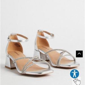 Torrid 7.5 Embroidered Block Heel Sandal (WW)